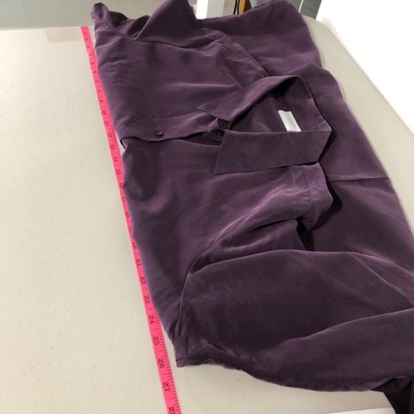 Liz Claiborne Womens Button Front Top Size 2X Purple Grape Office Career Mature - Picture 11 of 14